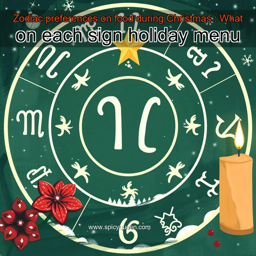 Read more about the article Zodiac preferences on food during Christmas : What on each sign holiday menu