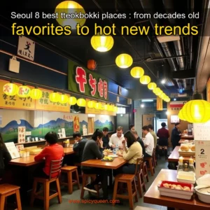 Read more about the article Seoul 8 best tteokbokki places : from decades  old favorites to hot new trends