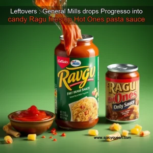 Read more about the article Leftovers : General Mills drops Progresso into candy  Ragu fires up Hot Ones pasta sauce