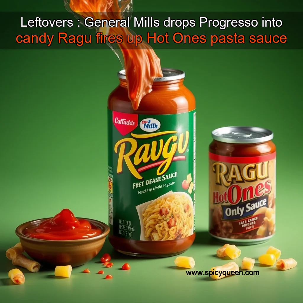 Read more about the article Leftovers : General Mills drops Progresso into candy  Ragu fires up Hot Ones pasta sauce