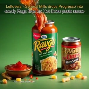 Read more about the article Leftovers : General Mills drops Progresso into candy  Ragu fires up Hot Ones pasta sauce
