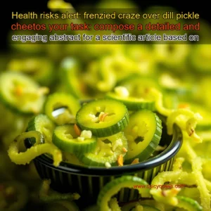 Read more about the article Health risks alert: frenzied craze over dill pickle cheetos


 your task:

compose a detailed and engaging abstract for a scientific article based on the provided title.