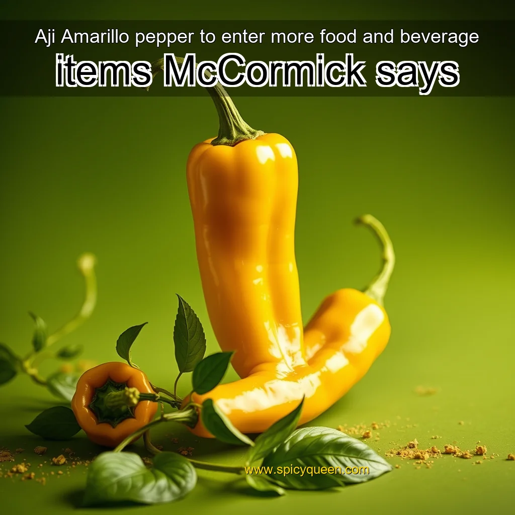 Read more about the article Aji Amarillo pepper to enter more food and beverage items  McCormick says