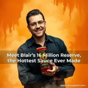 Artistic representation for Meet Blair’s 16 Million Reserve, the Hottest Sauce Ever Made