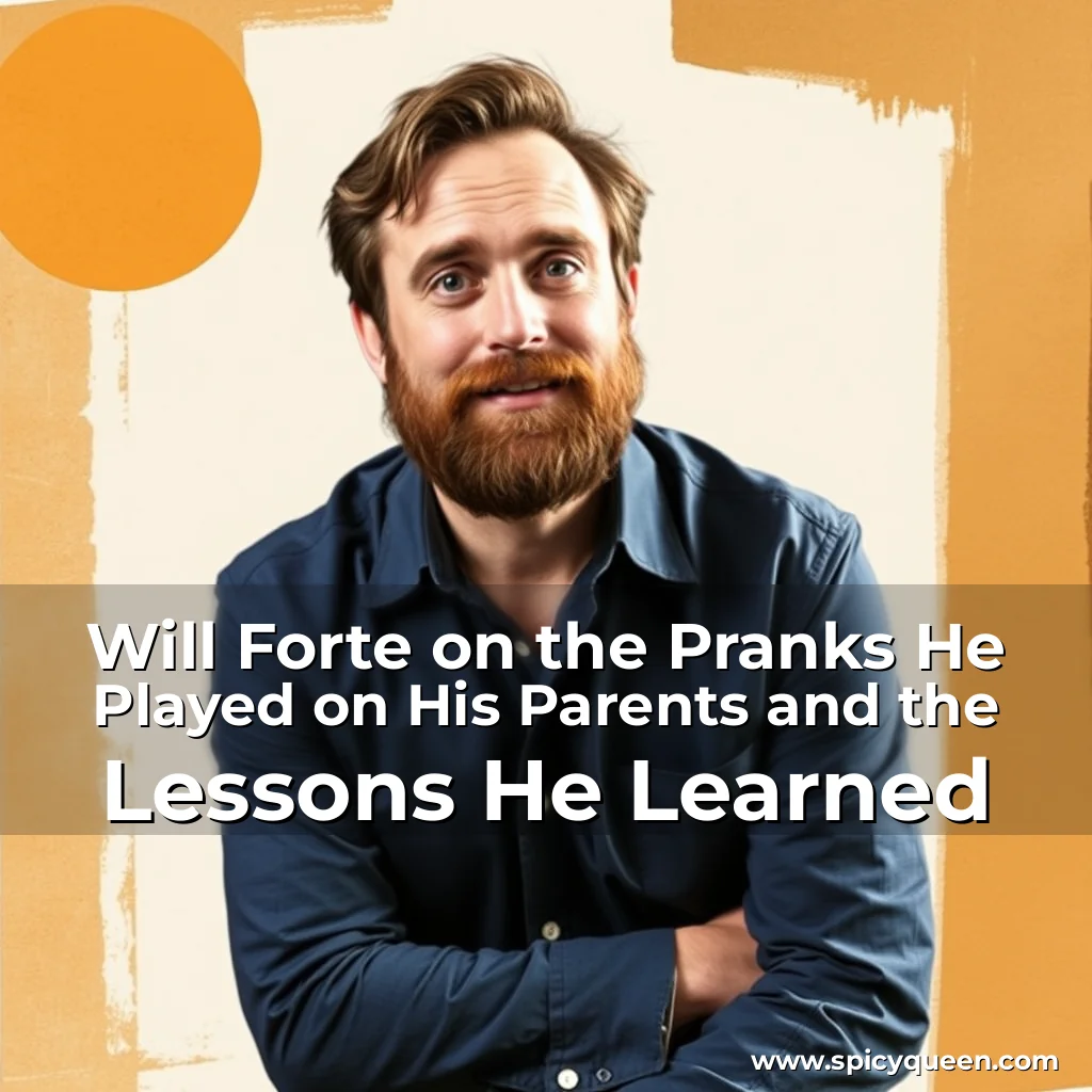 Read more about the article Will Forte on the Pranks He Played on His Parents and the Lessons He Learned